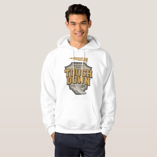 Legendary College-Football tikt naar beneden Hoodie (Voorkant volledig)