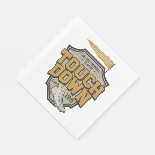 Legendary College-Football tikt naar beneden Servet (Hoek)