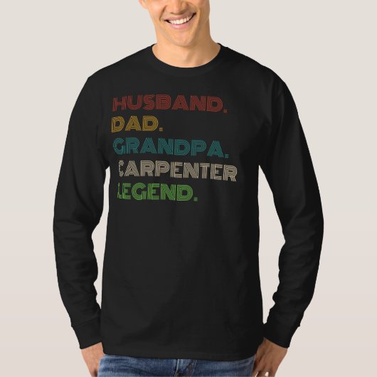 Legendary Craftsman: Echtgenoot, Vader, Opa - Grap T-shirt (Voorkant)