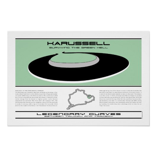 Legendary Curves, Karusell, Nurburgring Perfect Poster (Voorkant)