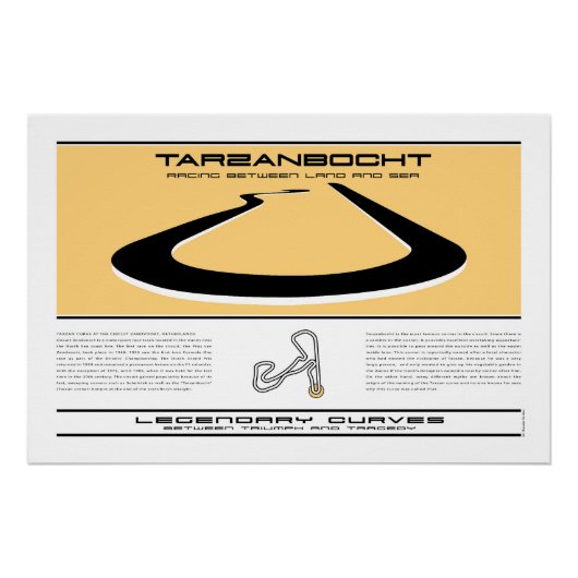 Legendary Curves, Tarzan Bocht, Zandvoort Perfect Poster (Voorkant)