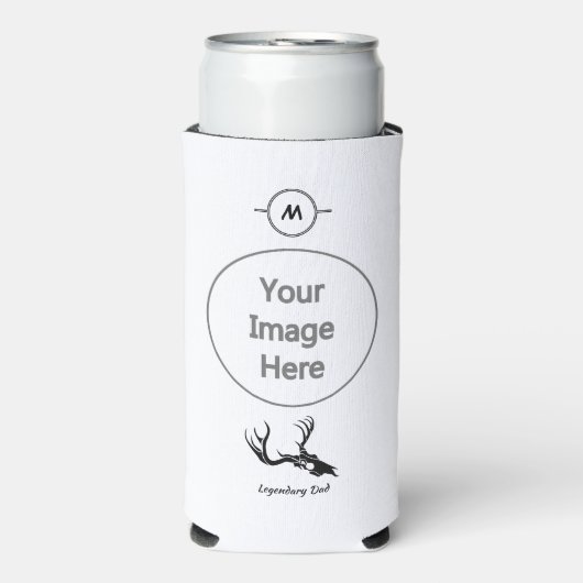 Legendary Dad Best to Par Black Buck Skull Seltzer Blikjeskoeler (Seltzer Voorkant)