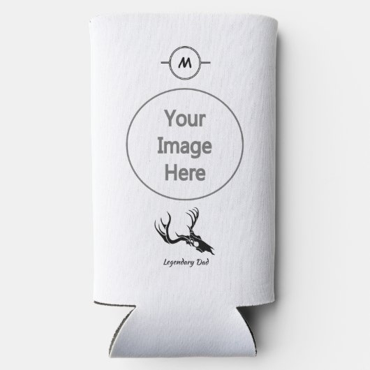 Legendary Dad Best to Par Black Buck Skull Seltzer Blikjeskoeler (Achterkant)