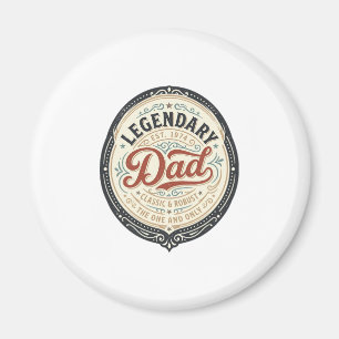 Legendary Dad Vintage Gravure Shirt Ontwerp_1 Magneet