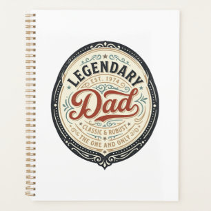 Legendary Dad Vintage Gravure Shirt Ontwerp_1 Planner