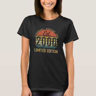 Legendary Geweldige epic from 2000 Retro 22nd Birt T-shirt