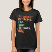 Legendary Geweldige epic from February 1982 Retro T-shirt (Voorkant)
