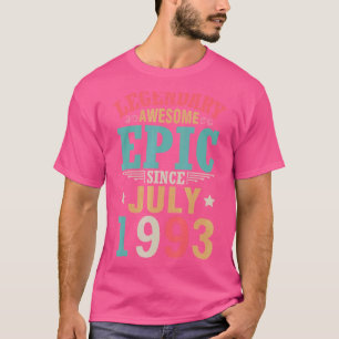 Legendary Geweldige epic sinds 29 juli 1993 T-shirt
