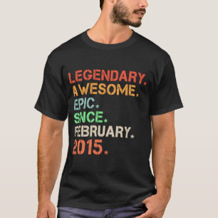 Legendary Geweldige EPIC sinds februari 2015 Retro T-shirt