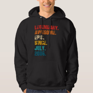 Legendary Geweldige EPIC sinds juli 2006 Retrostij Hoodie