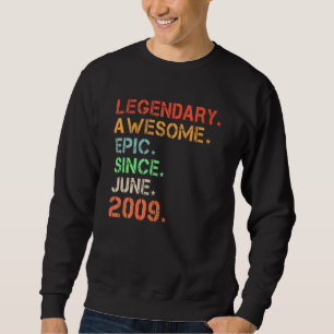Legendary Geweldige Epic Sinds juni 2009 Retro Bir Trui