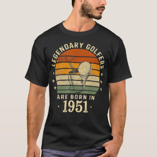 Legendary Golfers zijn geboren in 1951 71e verjaar T-shirt