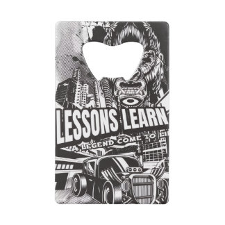 LEGENDARY GORILLA LESSONS LEARN BOTTLE OPENER CREDITKAART FLESSENOPENER