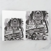 LEGENDARY GORILLA LESSONS LEARN GREETING CARD  KAART (Binnen)