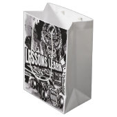 LEGENDARY GORILLA LESSONS LEARN (M) GIFT BAG MEDIUM CADEAUZAKJE (Voorkant Gekanteld)