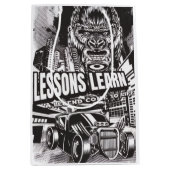 LEGENDARY GORILLA LESSONS LEARN (M) GIFT BAG MEDIUM CADEAUZAKJE (Voorkant)