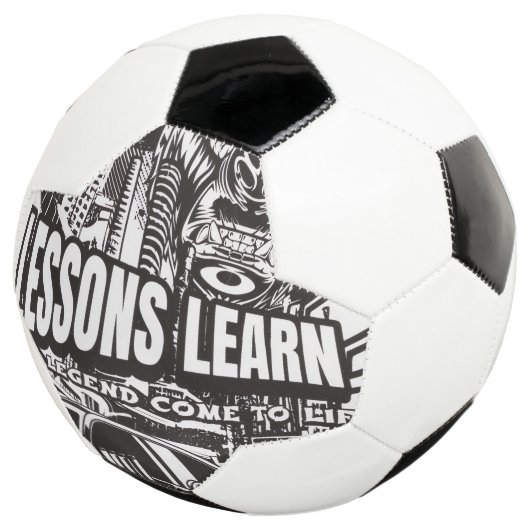 LEGENDARY GORILLA LESSONS LEARN SOCCER BALL VOETBAL (Drie kwart)