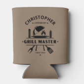 Legendary Grill Master Gepersonaliseerde naam BBQ Blikjeskoeler (Achterkant)