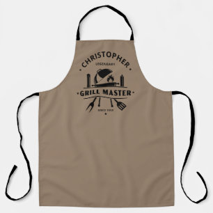 Legendary Grill Master Rustic Brown Custom BBQ Schort
