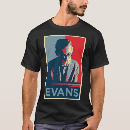 Legendary Jazz Pianist Bill Evans T-shirt (Voorkant)