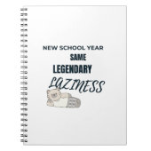 Legendary Laziness Notebook Notitieboek (Voorkant)