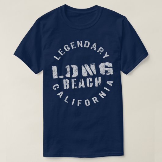 LEGENDARY LONG BEACH - CIRCLE STEMP T-Shirt (Design voorkant)