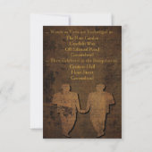 Legendary Love Gay Wedding Invitation Kaart (Achterkant)