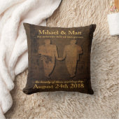 Legendary Love Grooms Pillow Gay Wedding Gift Kussen (Deken)