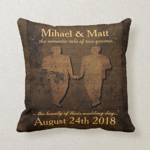 Legendary Love Grooms Pillow Gay Wedding Gift Kussen