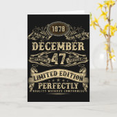 Legendary Man Born December 1978 47th Birthday  Kaart (Gele Bloem)