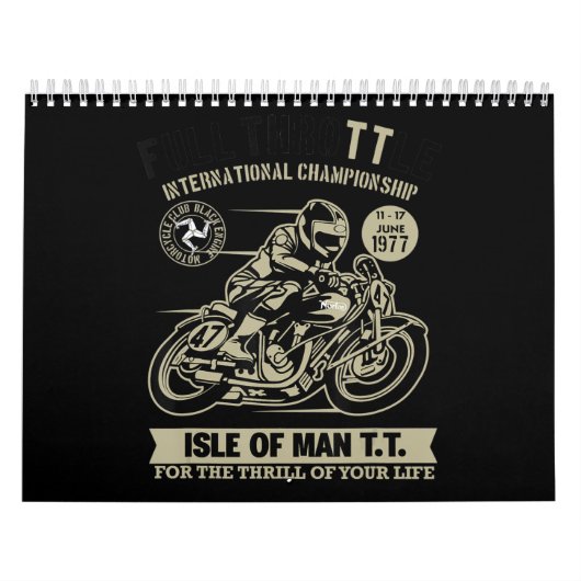 Legendary met racecadeau voor motorfietsen kalender (Hoes)