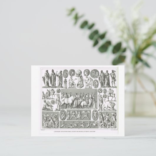 Legendary mythological figures, Griekenland en Rom Briefkaart (Staand voorkant)