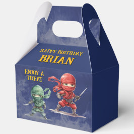 Legendary Ninja Verjaardagsfeestje 5"b x 3"l x 6.5 Bedankdoosjes