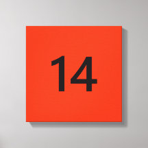 Legendary No. 14 in oranje en zwart