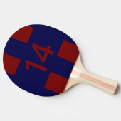 Legendary No. 14 in rood en blauw Tafeltennisbatje (Zijkant)