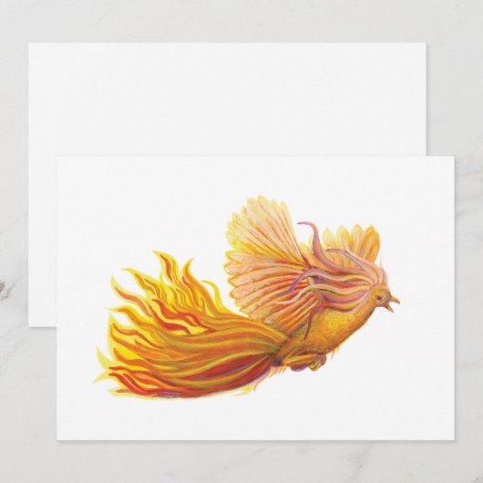 Legendary Phoenix Bird Kaart (Voorkant / Achterkant)
