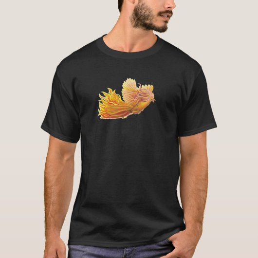 Legendary Phoenix Bird Poster T-shirt (Voorkant)