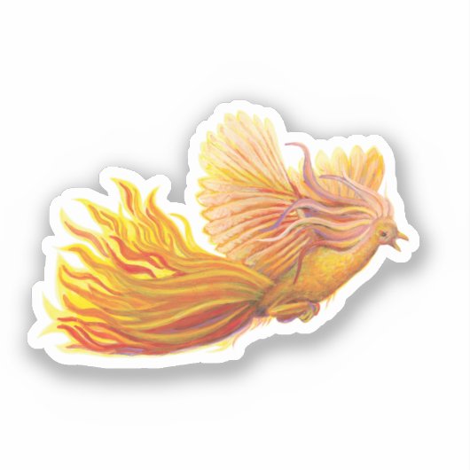 Legendary Phoenix Bird Sticker (Voorkant)