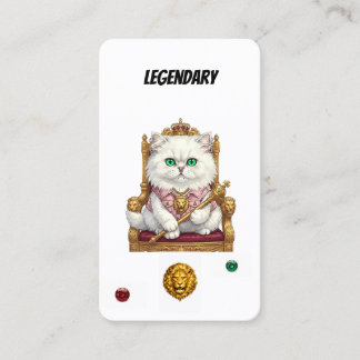 Legendary Punk Cat Collector Card-Royal Feline  Klantenkaartje