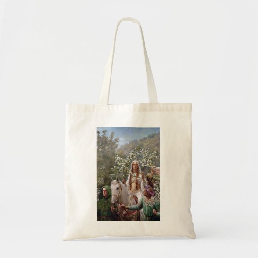Legendary Queen Guinevere (by John Collier) Tote Bag (Voorkant)