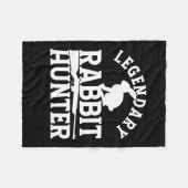 Legendary Rabbit Hunter Fleece Deken (Voorkant (Horizontaal))