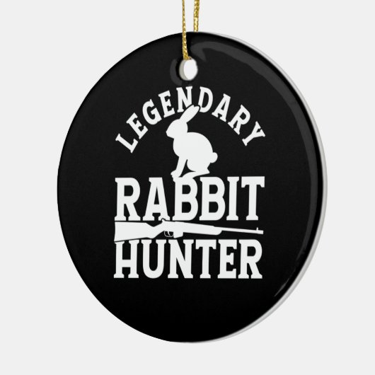 Legendary Rabbit Hunter Keramisch Ornament (Links)
