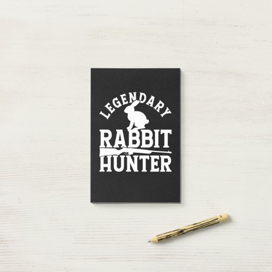 Legendary Rabbit Hunter Post-it® Notes (Op bureau)