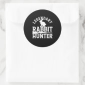 Legendary Rabbit Hunter Ronde Sticker (Tas)