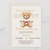 Legendary Red Belt Judo Bear – Baby Shower  Kaart (Voorkant / Achterkant)