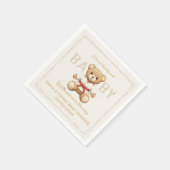 Legendary Red Belt Judo Bear – Baby Shower Servet (Hoek)