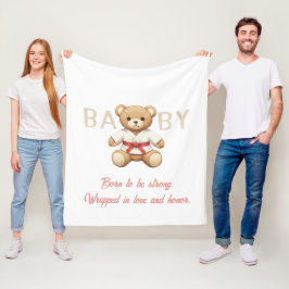 Legendary Red Belt Judo Bear Fleece Deken