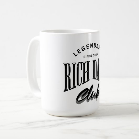 Legendary Rich Dads Club Mug Design  Koffiemok (Voorkant links)