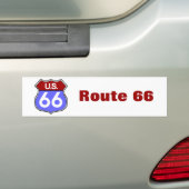Legendary Route 66 Road Sign Bumpersticker (Op auto)