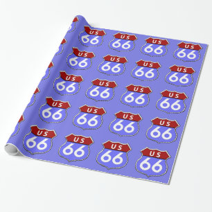 Legendary Route 66 Road Sign Gift Wrap Cadeaupapier